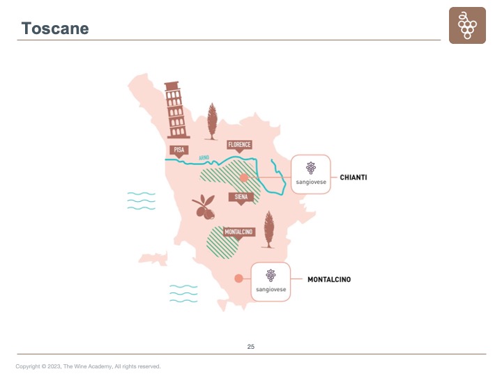Italië - Toscane kaart